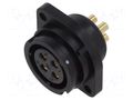 Connector: circular; socket; female; PIN: 4; IP67; SY21; 30A; 500V WEIPU SY2113/S4-1N