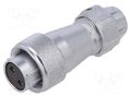Connector: circular; plug; female; PIN: 2; IP67; WF16; 5÷6.5mm; 15A WEIPU WF16K2BTE1