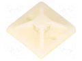 Holder; self-adhesive; polyamide; UL94V-2; natural; L: 19mm GOOBAY GOOBAY-17104