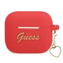 Guess GUA3LSCHSR AirPods 3 cover red / red Silicone Charm Heart Collection, Guess 3666339039110 3666339039110