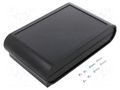 Enclosure: desktop; DESKONE; X: 140mm; Y: 220mm; Z: 56mm; ABS; grey SUPERTRONIC PP070N