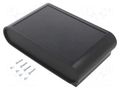 Enclosure: desktop; SOBREMESA; X: 140mm; Y: 218mm; Z: 55mm; ABS; black SUPERTRONIC PP084N