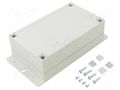 Enclosure: multipurpose; X: 106mm; Y: 208mm; Z: 56mm; ABS; grey SUPERTRONIC PP122G