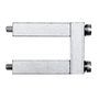 Cross-connector (terminal), when screwed in, Number of poles: 2, Pitch in mm: 27.00, Insulated: No, 232 A, Silver grey Weidmuller 1063500000