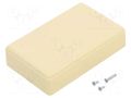 Enclosure: multipurpose; X: 56mm; Y: 90mm; Z: 23mm; ABS; ivory SUPERTRONIC PP025M
