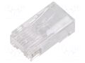 Connector: RJ45; plug; PIN: 8; Cat: 6; pass through; 8p8c; for cable QOLTEC 54544