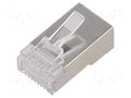 Connector: RJ45; plug; PIN: 8; Cat: 5e; 8p8c; for cable; IDC QOLTEC 54554