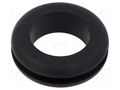 Grommet; Ømount.hole: 27mm; Øhole: 21mm; black; -40÷125°C; EPDM ESSENTRA ESS-10284940
