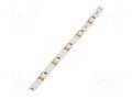LED tape; white; 2835; LED/m: 120; 8mm; IP33; 120°; 9.6W/m; CRImin: 80 POS HQS-96120W-12