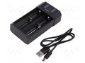 Charger: for rechargeable batteries; Li-Ion,Ni-Cd,Ni-MH; 0.5A EFEST L3EFT-MEGAUSB