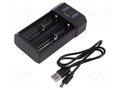 Charger: for rechargeable batteries; Li-Ion,Ni-Cd,Ni-MH; 0.5A EFEST L3EFT-MEGAUSB