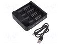Charger: microprocessor-based; Li-Ion; 3.6/3.7V; 0.5A EFEST L3EFT-SLIMK4