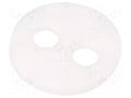 Spacer sleeve; LED; Øout: 6.4mm; ØLED: 3mm,5mm; L: 1.3mm; white BIVAR 450-050