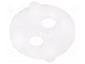 Spacer sleeve; LED; Øout: 6.4mm; ØLED: 3mm,5mm; L: 2.3mm; white BIVAR 450-090