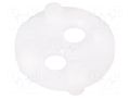 Spacer sleeve; LED; Øout: 6.4mm; ØLED: 3mm,5mm; L: 2.3mm; white BIVAR 450-090