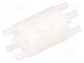 Spacer sleeve; LED; Øout: 6.4mm; ØLED: 3mm,5mm; L: 12.7mm; white BIVAR 456-500