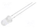 LED; UV; 30°; 10÷20mA; P: 40mW; λd: 400÷405nm; 2.9÷3.5VDC; THT BIVAR UV5TZ-405-30