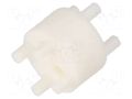 Spacer sleeve; LED; Øout: 6.4mm; ØLED: 3mm,5mm; L: 7.4mm; white BIVAR 455-290