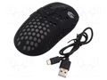 Optical mouse; black; USB A; wireless; No.of butt: 6 GEMBIRD MUSG-RAGNAR-WRX500