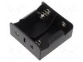 Holder; D,R20; Batt.no: 2; soldering lugs; black GOOBAY GOOBAY-11033