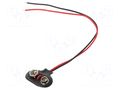 6F22 connector; 6F22,6LR61; Batt.no: 1; cables; 150mm GOOBAY GOOBAY-11446