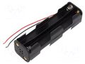 Holder; AA,R6; Batt.no: 8; cables; black GOOBAY GOOBAY-11741