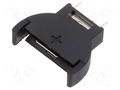 Socket; Batt.no: 1; vertical,THT; black; 20mm GOOBAY GOOBAY-46159