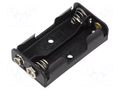 Holder; AA,R6; Batt.no: 2; 6F22 type; black GOOBAY GOOBAY-46904