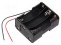 Holder; AA,R6; Batt.no: 6; cables; black Goobay GOOBAY-81216