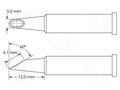 Tip; minispoon; 3mm; for soldering station METCAL GT6-HF6030V