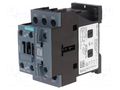 Contactor: 3-pole; NO x3; Auxiliary contacts: NO + NC; 230VAC; 17A SIEMENS 3RT2025-1AP00