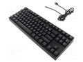 Keyboard; black; USB A,USB C; Features: mechanical keyboard,RGB SAVIO SAVGK-RAMPAGE-BL