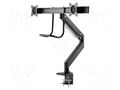 Holder; 1÷8kg; 17÷32"; Standard: 75x75mm,100x100mm; monitor x2 GEMBIRD MA-DA2-04