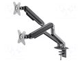 Holder; 2÷9kg; 17÷32"; Standard: 75x75mm,100x100mm; monitor x2 GEMBIRD MA-DA2-05