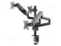 Holder; 1÷7kg; 17÷27"; Standard: 75x75mm,100x100mm; monitor x2 GEMBIRD MA-DA3-01