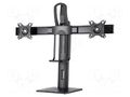 Holder; 2÷6kg; 17÷27"; Standard: 75x75mm,100x100mm; monitor x2 GEMBIRD MS-D2-01