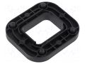 Mounting adapter; 1703799-x,LEAVYSEAL; PIN: 15,22; black TE Connectivity 1703806-1