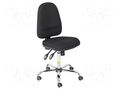 Chair; ESD; Seat dim: 460x430mm; Back dim: 440x510mm; 580÷770mm RT WORK ESD-CHAIR13/S