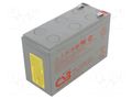 Re-battery: acid-lead; 12V; 9Ah; AGM; maintenance-free; 34W CSB BATTERY ACCU-HRL1234WF2FR
