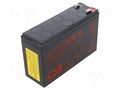 Re-battery: acid-lead; 12V; 7.2Ah; AGM; 150.9x51x94.3mm; 360W CSB BATTERY ACCU-UPS123606F2F1