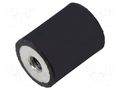 Vibration damper; M5; Ø: 16mm; rubber; L: 20mm; Shore hardness: 40±5 ELESA+GANTER EG-414855