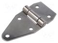 Hinge; Width: 105mm; stainless steel; H: 50mm; without coating ELESA+GANTER GN1364NI105-50B-BL