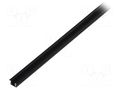 Profiles for LED modules; black; L: 1m; PDS-NK; aluminium KLUŚ K-A01588A07-1M