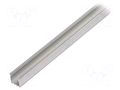 Profiles for LED modules; silver; 1m; LOKOM; aluminium; anodized KLUŚ K-A05553A-1M