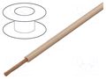 Wire; H05V-K,LgY; stranded; Cu; 1mm2; PVC; beige; 300V,500V; 100m BQ CABLE LGY1.0-IV