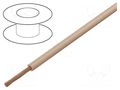 Wire; H05V-K,LgY; stranded; Cu; 0.35mm2; PVC; beige; 300V,500V; 200m BQ CABLE LGY0.35-IV