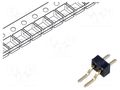 Connector: pin strips; pin header; male; PIN: 2; horizontal; SMT GCT BC034-02-A-V-0150