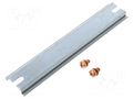 DIN rail; steel; L: 186mm; W: 35mm; TS35 SPELSBERG AL-NS35-186