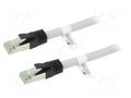 Patch cord; S/FTP; Cat: Cat 8; RJ45 plug,both sides; stranded; Cu GOOBAY GOOBAY-55137