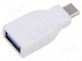 Adapter; OTG,USB 3.0; USB A socket,USB C plug GOOBAY OTG-USBA/C-WH